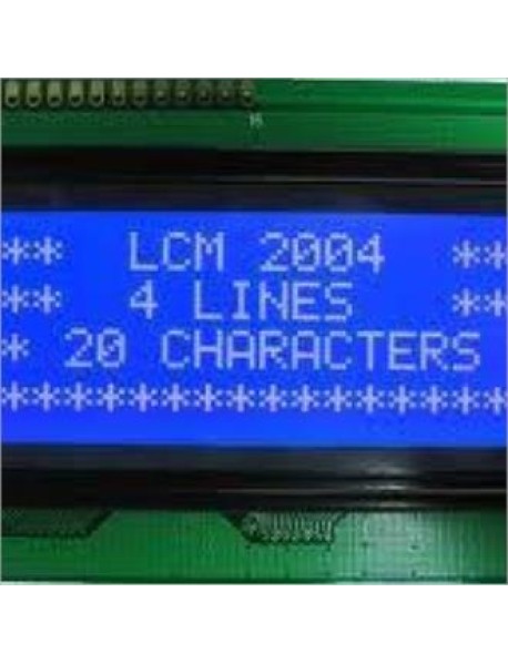 4x20 Sol Üst Mavi LCD